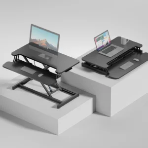 Convertisseur de bureau assis-debout à double plateforme – Image 4
