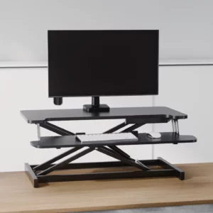 Convertisseur de bureau assis-debout à double plateforme – Image 3