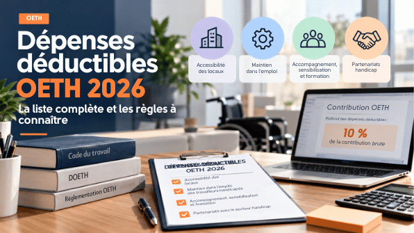 Dépenses déductibles OETH 2026 : accessibilité, maintien dans l’emploi, sensibilisation et partenariats handicap